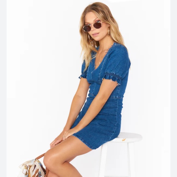 Show Me Your MuMu Dresses & Skirts - SHOW ME YOUR MUMU Zoey denim dress maritime blue